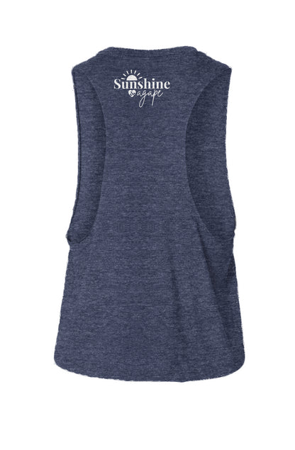 'Love is Agape' Racerback Cropped Tank - Women's