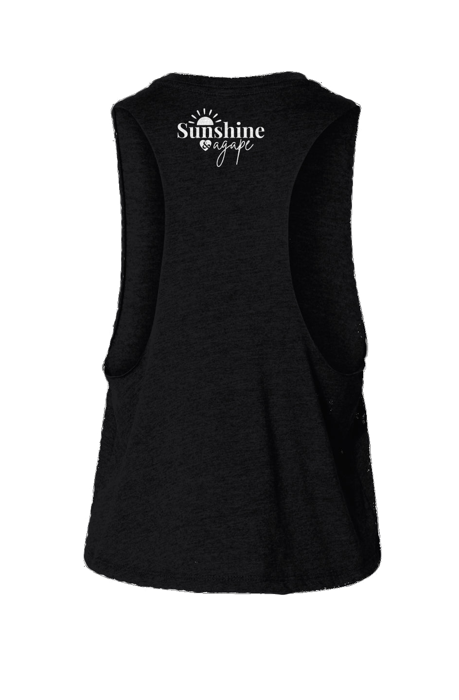 'Love is Agape' Racerback Cropped Tank - Women's