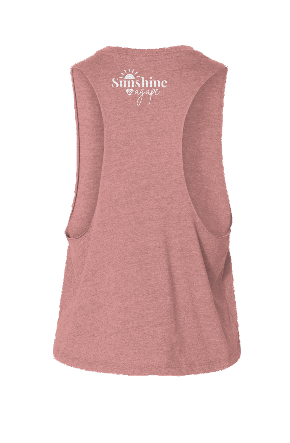 'Love is Agape' Racerback Cropped Tank - Women's