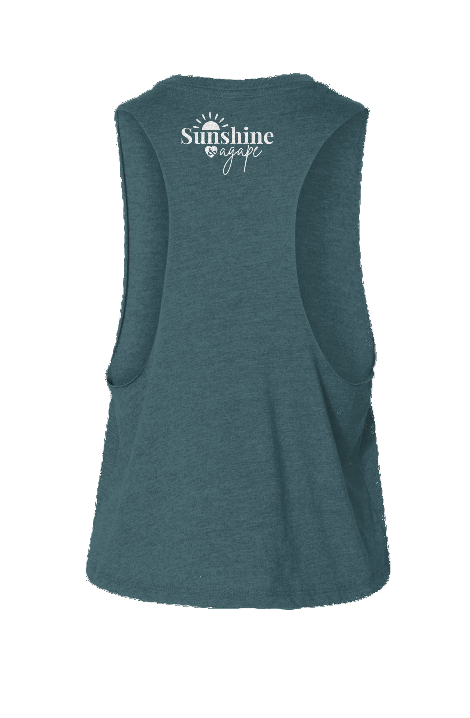 'Love is Agape' Racerback Cropped Tank - Women's