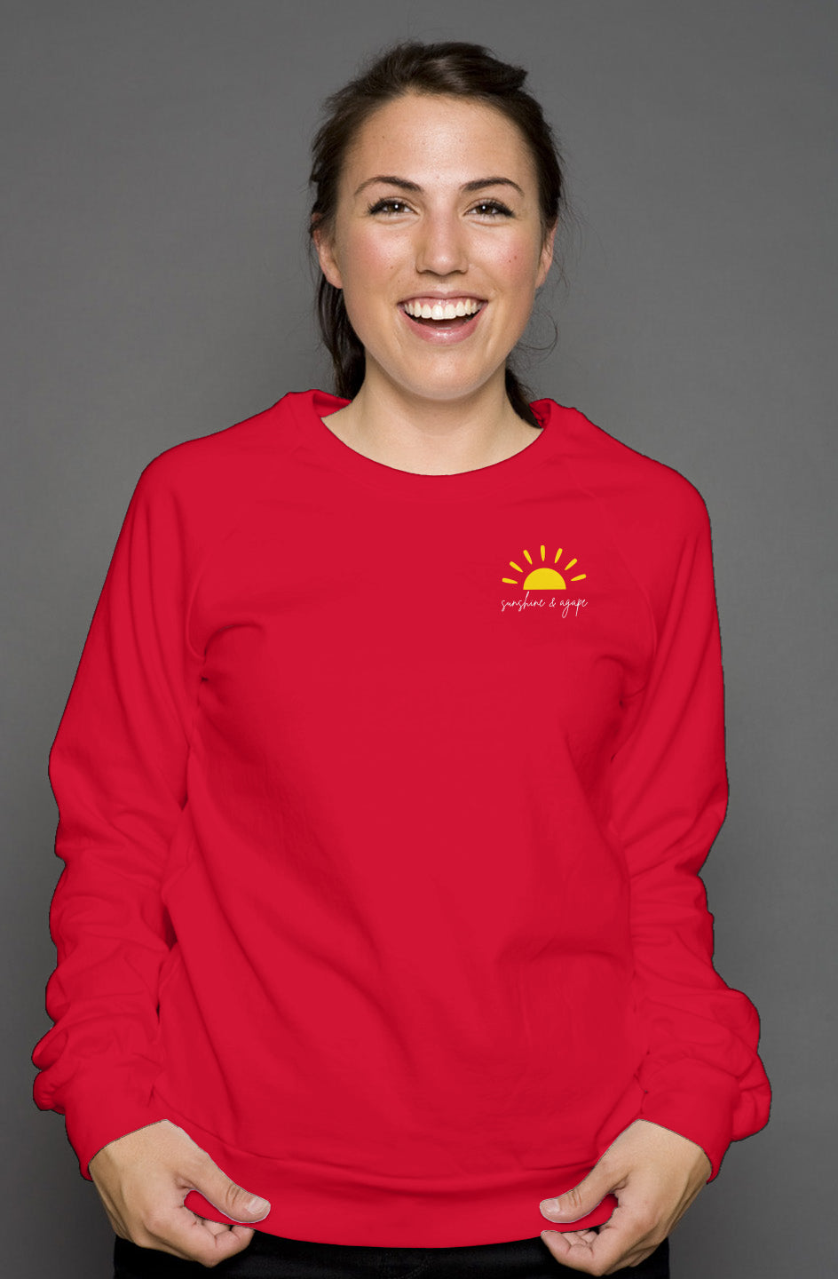 'Agape & Love' Crewneck Sweatshirt - Unisex