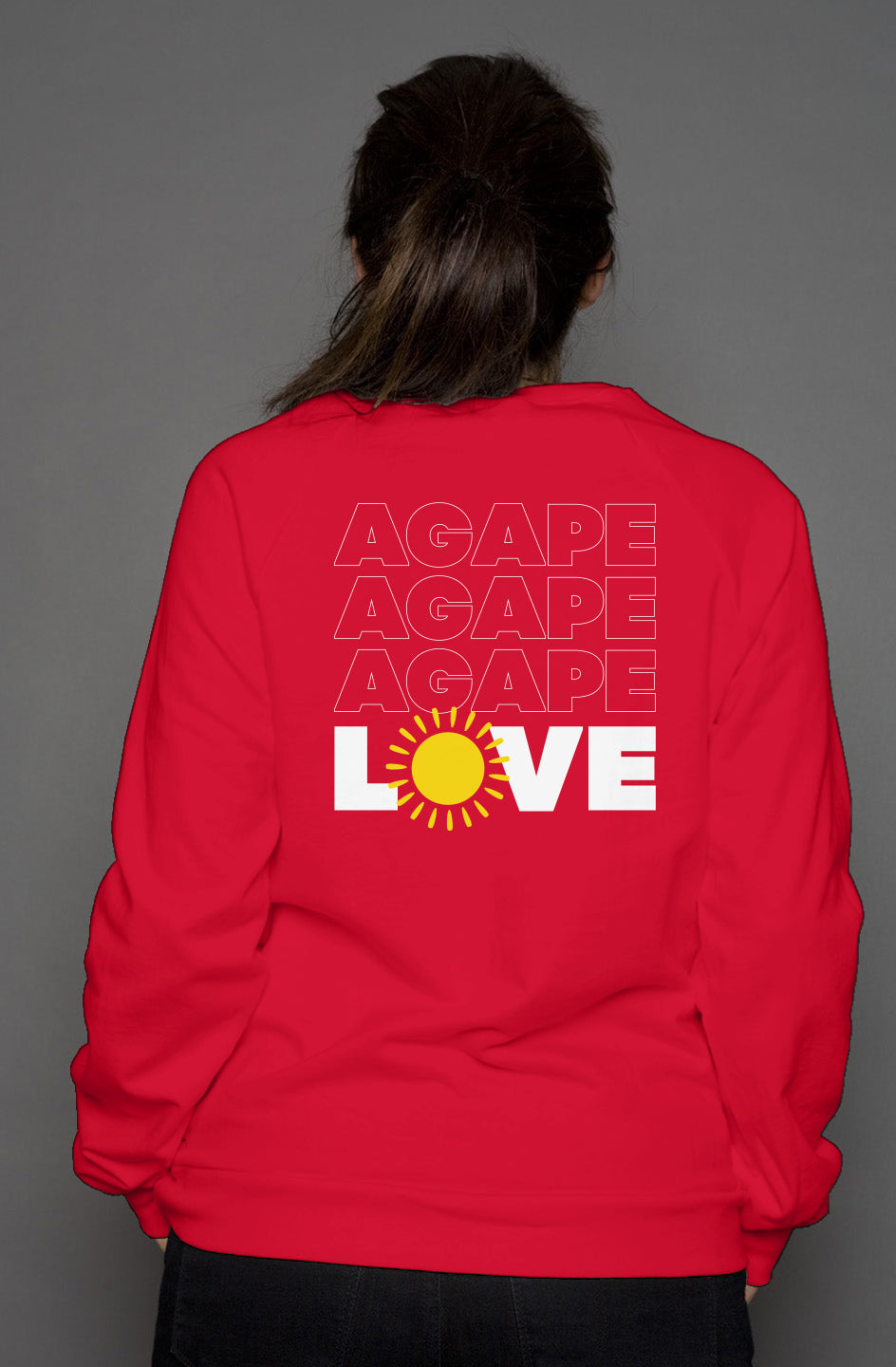 'Agape & Love' Crewneck Sweatshirt - Unisex