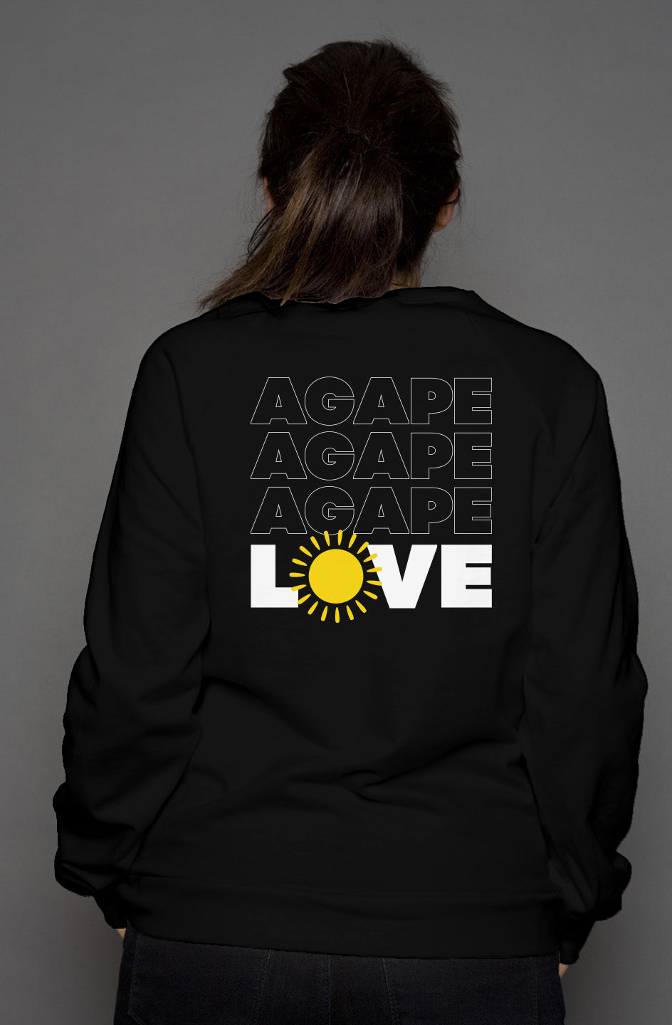 'Agape & Love' Crewneck Sweatshirt - Unisex