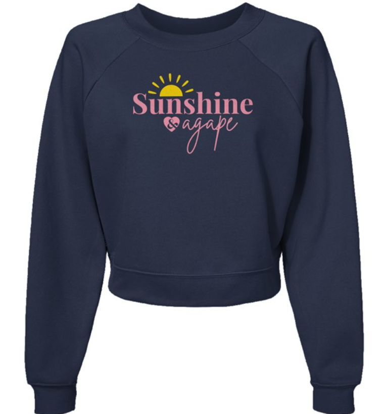 'Sunshine & Agape' Raglan Pullover Sweatshirt - Women's
